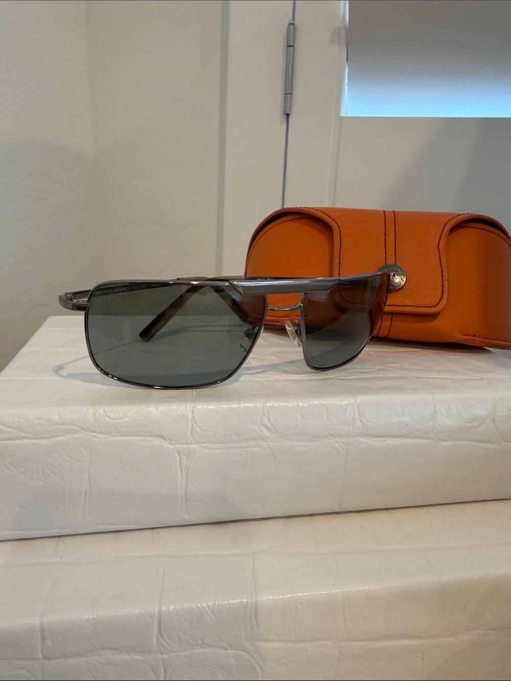Morgenthal Frederics Japan Titanium Style  Spitfire Aviator/Navigator Sunglasses